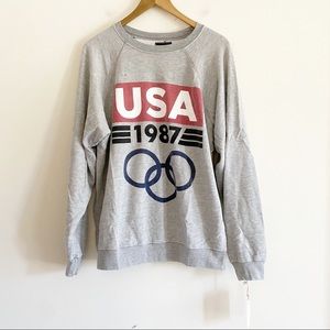 Free People X Retro Brand USA Olympics sweatshirt